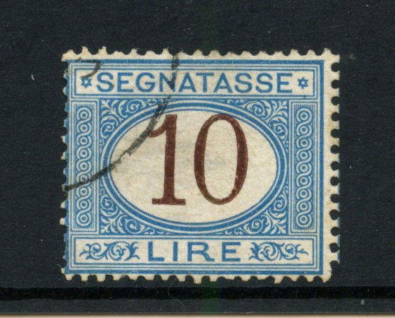 1870/74 - REGNO - LOTTO/42691 - 10 LIRE SEGNATASSE - USATO