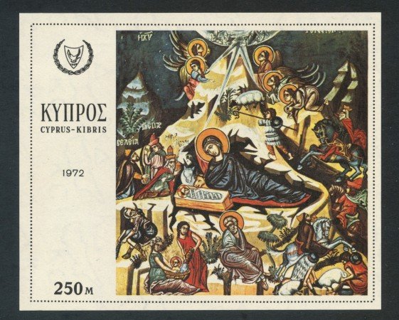 1972 - CIPRO - NATALE PITTURE SACRE - FOGLIETTO NUOVO - LOTTO/29389