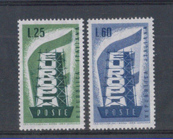 1956 - LOTTO/6306 - REPUBBLICA - EUROPA 2v.