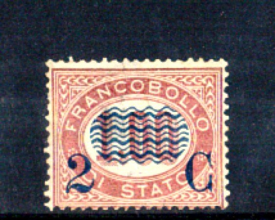 1878 - LOTTO/11103 - REGNO - 2 CENT. SU 1,00 LACCA - LING.