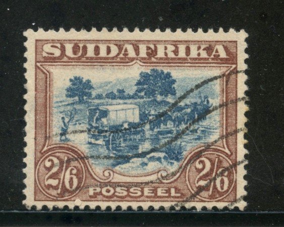 1943/45 - SUD AFRICA INGLESE - 2/6. BRUNO E BLU - USATO - LOTTO/29112