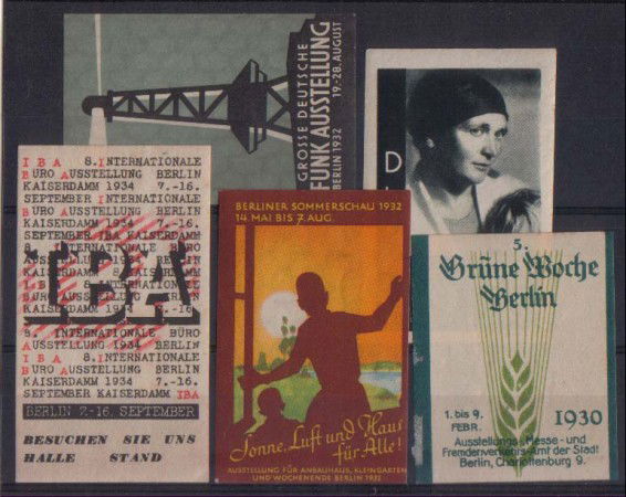 BERLINO 1930 - LOTTO/1731 - 5 CHIUDILETTERA
