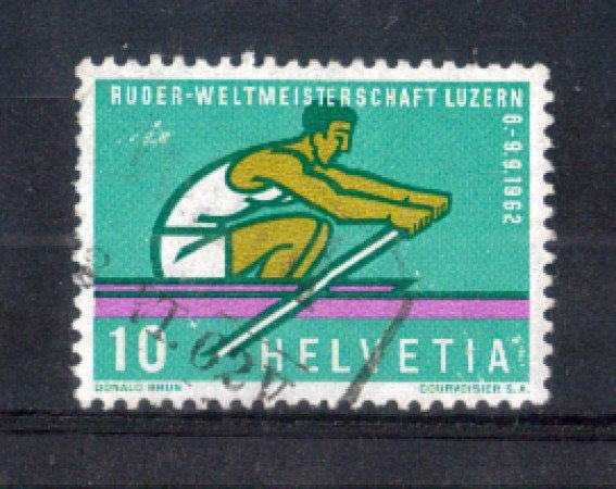 1962 - LOTTO/SVI690U - SVIZZERA - 10c. CANOTTAGGIO - USATO