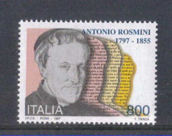 1997 - LOTTO/7163 - REPUBBLICA - ANTONIO ROSMINI