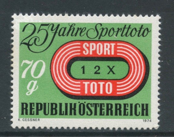 1974 - AUSTRIA - SPORT TOTO - NUOVO - LOTTO/28024