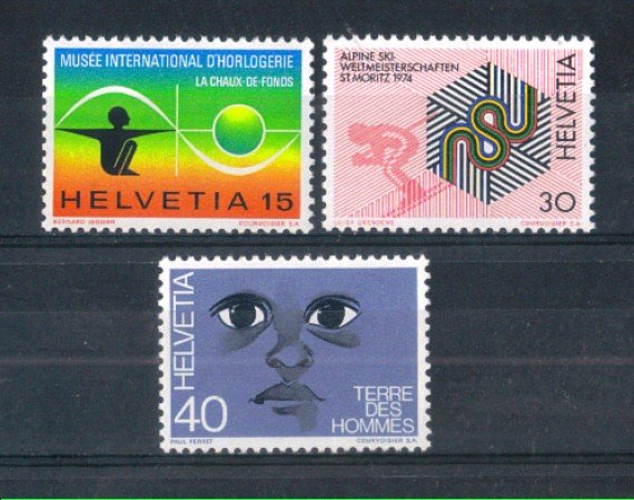1973 - LOTTO/SVI932CPN - SVIZZERA - PROPAGANDA 3v. - NUOVI