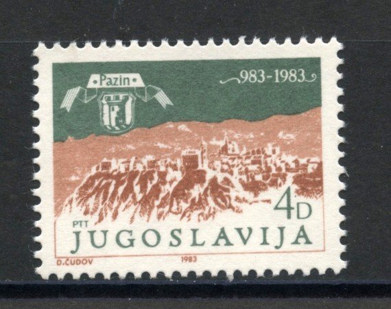 1983 - JUGOSLAVIA - LOTTO/38295 - CITTA' DI PAZIN - NUOVO