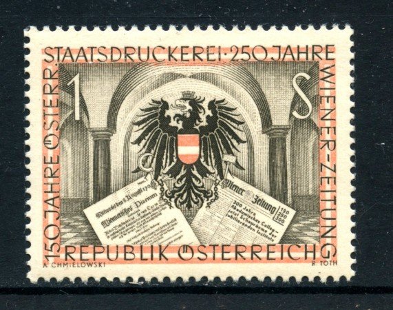 1954 - AUSTRIA - STAMPERIA DI STATO - NUOVO - LOTTO/27909