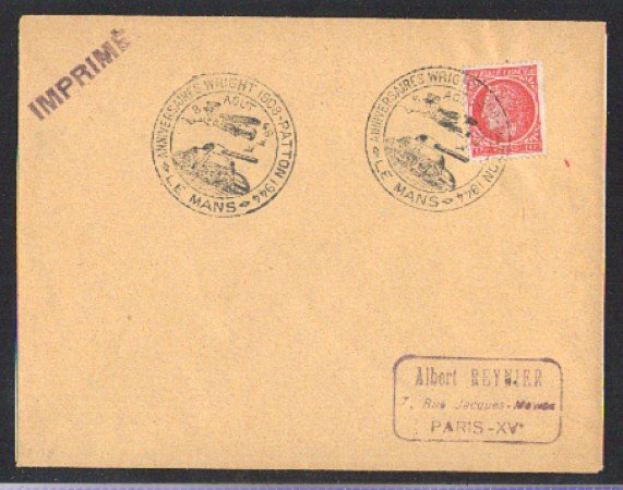 FRANCIA - 1946 - LBF/3120 - ANNIVERSAIRES WRIGHT 1908 PATTON 1944