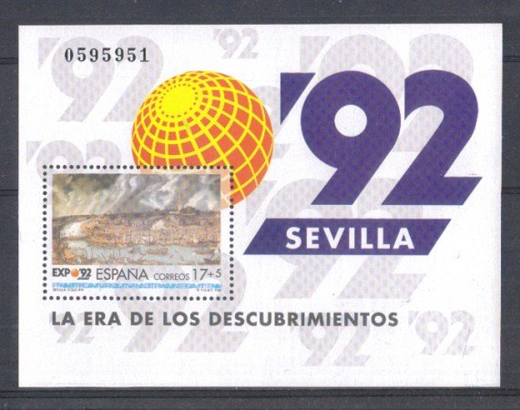 1992 - LOTTO/SPABF51N - SPAGNA -  EXPO 92 FOGLIETTO - NUOVO