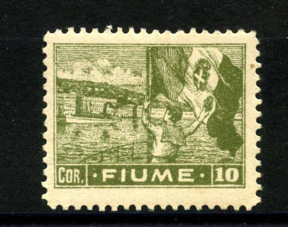 1919 - FIUME - LOTTO/42300 - 10 CORONE - LINGUELLATO