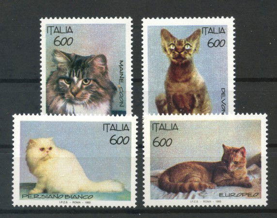 1993 - REPUBBLICA - GATTI 4v. - NUOVI