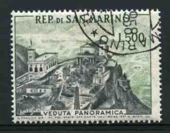 1958 - LOTTO/12000 - SAN MARINO - 500 LIRE VEDUTA PANORAMICA - USATO