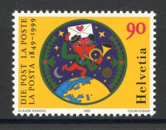 1999 - SVIZZERA - ANNIVERSARIO POSTA SVIZZERA - NUOVO - LOTTO/37310