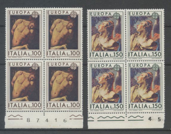 1975 - LOTTO/6624Q - REPUBBLICA - EUROPA - QUARTINE