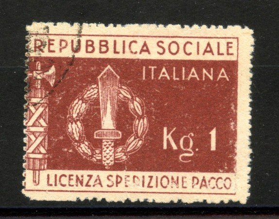 1944 - REPUBBLICA SOCIALE - LOTTO/40137 - FRANCHIGIA MILITARE - USATO