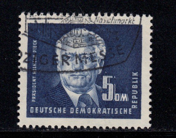 1950 - LOTTO/12964 - GERMANIA DDR -  5 Dm. PRESIDENTE WILHELM PIECK - USATO