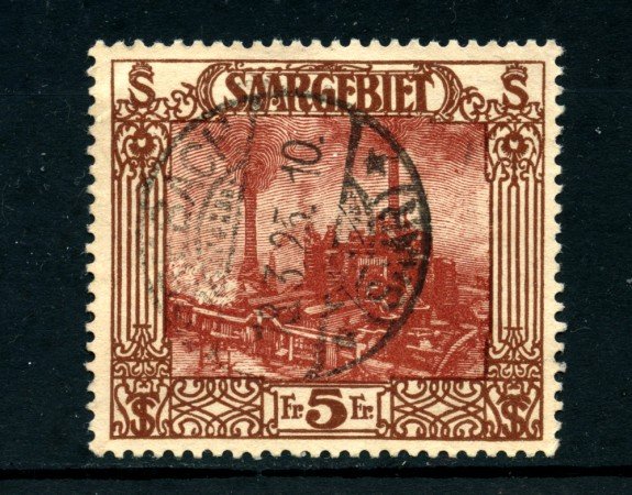 1922 - LOTTO/24267 - SARRE - 5 FR. VEDUTE - USATO
