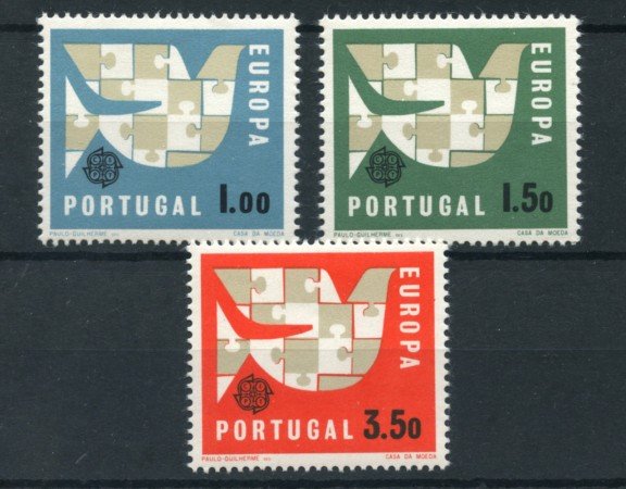 1963 - LOTTO/19714 - PORTOGALLO -  EUROPA 3v. - NUOVI