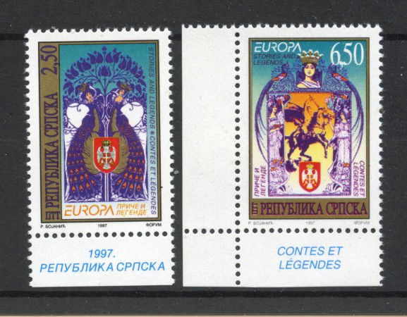 1997 - BOSNIA SERBA - LOTTO/42464 - EUROPA 2v. - NUOVI