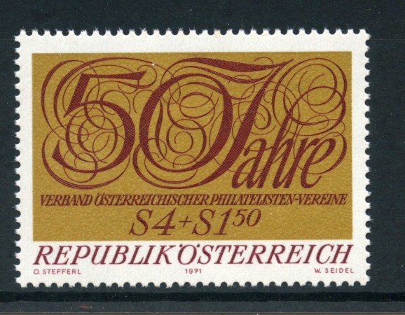 1971 - AUSTRIA - SOCIETA'FILATELICHE - NUOVO - LOTTO/27977