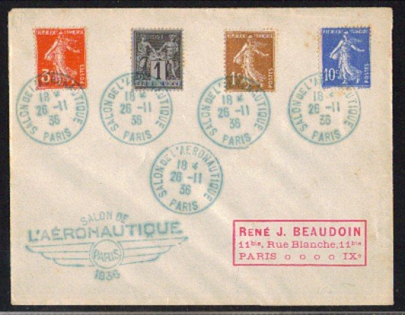 FRANCIA - 1936 - LBF/3124 - SALON DE L'AERONAUTIQUE