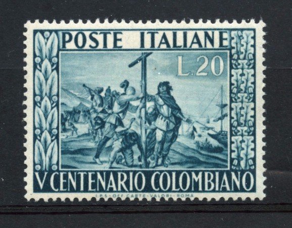 1951 - REPUBBLICA - 5° CENTENARIO DI CRISTOFORO COLOMBO - NUOVO - LOTTO/30319