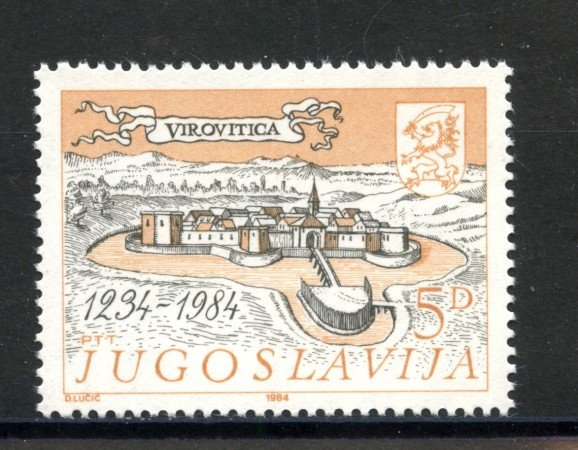1984 - JUGOSLAVIA - LOTTO/38319 - CITTA' DI VIROVITICA - NUOVO