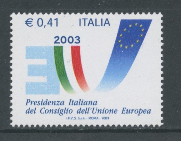 2003 - REPUBBLICA - PRESIDENZA ITALIANA U.E. - NUOVO - LOTTO/25558