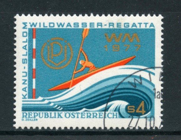 1977 - AUSTRIA - MONDIALI DI CANOA - USATO - LOTTO/28092