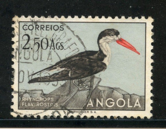 1951 - ANGOLA - 2,50 Ag. UCCELLI - USATO - LOTTO/29010