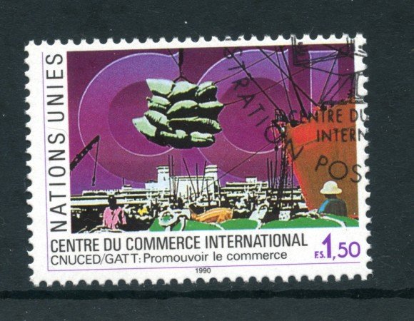 1990 - LOTTO/23375U - ONU SVIZZERA - COMMERCIO INTERNAZIONALE - USATO