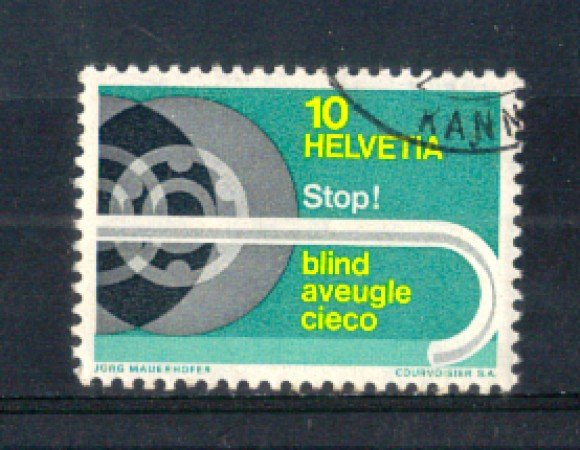 1967 - LOTTO/SVI784U - SVIZZERA - 10c. AIUTO AI CIECHI - USATO