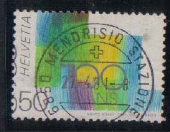 1991 - LOTTO/1878 -  SVIZZERA - VARIETA' - CENTENARIO CONFEDERAZ
