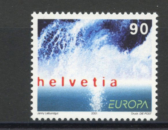 2001 - SVIZZERA - EUROPA  L'ACQUA - NUOVO - LOTTO/37348