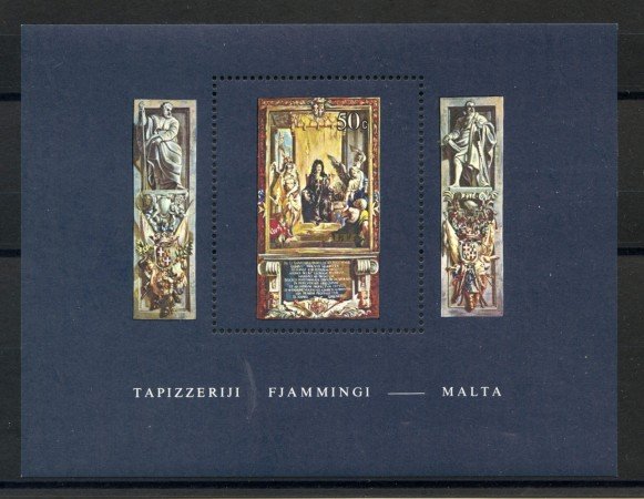 1980 - MALTA - ARAZZI FIAMMINGHI - FOGLIETTO - NUOVO - LOTTO/35991