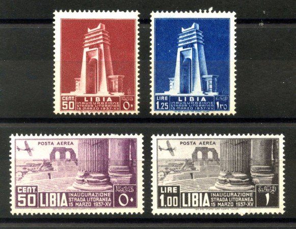 1937 - LIBIA - LOTTO/40706 - STRADA LITORANEA  LIBICA 4v. - NUOVI