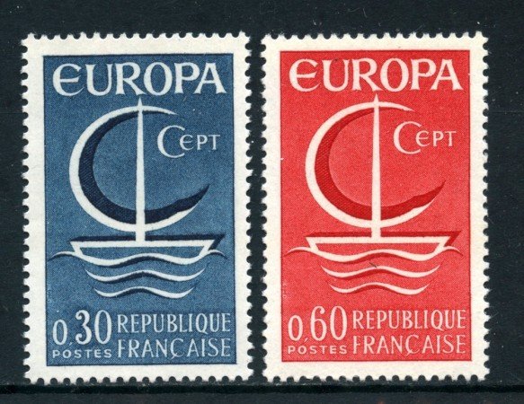 1966 - FRANCIA - EUROPA 2v. - NUOVI - LOTTO/25961