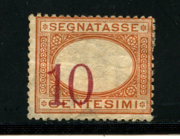 1890/94 - LOTTO/16614 - REGNO - SEGNATASSE  10 cent. CIFRA SPOSTATA - LING.