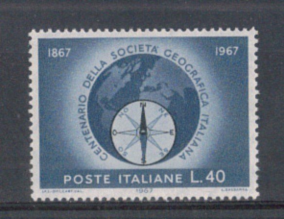 1967 - LOTTO/6460 - REPUBBLICA - SOCIETA' GEOGRAFICA