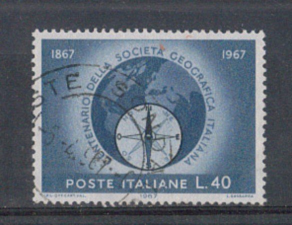 1967 - LOTTO/6460U - REPUBBLICA - SOCIETA' GEOGRAFICA USATO