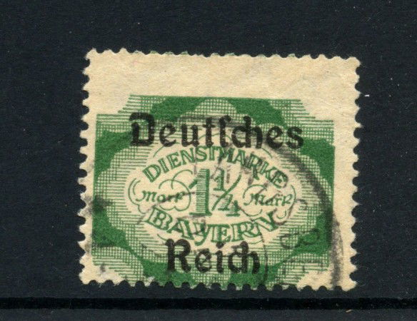 1920 - GERMANIA REICH - LOTTO/43180  - 1 e1/4  VERDE  SERVIZIO - VARIETA'