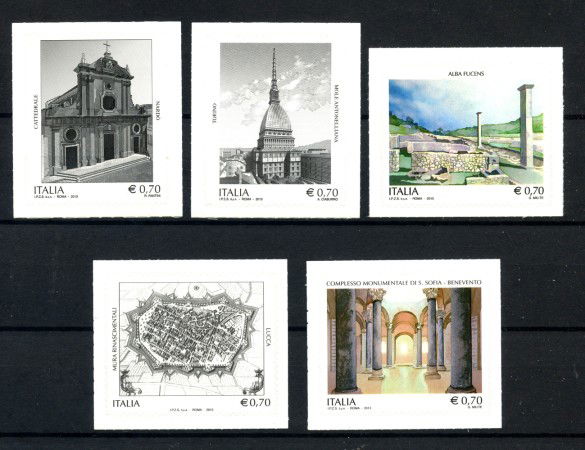 2013 - REPUBBLICA - PATRIMONIO ARTISTICO  5v. - NUOVI - LOTTO/36840