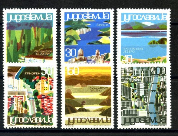 1965 - JUGOSLAVIA - SERIE TURISTICA  6 v. - NUOVI - LOTTO/33869
