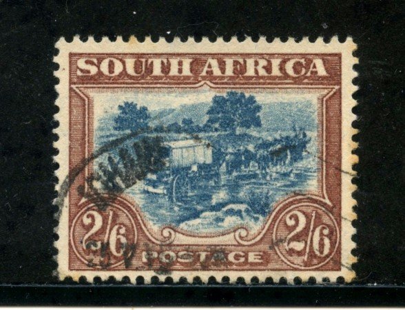 1943/45 - SUD AFRICA INGLESE - 2/6. BRUNO E BLU - USATO - LOTTO/29111
