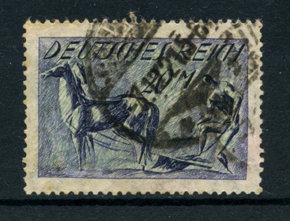 1921 - LOTTO/17756 - GERMANIA REICH - 20m. AZZURRO VERDE - usato