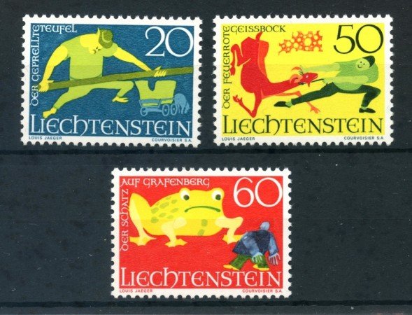 1969 - LIECHTENSTEIN - LEGGENDE 3v. - LOTTO/26451