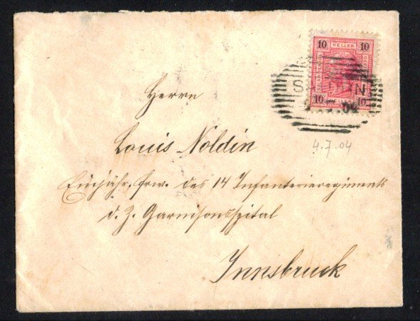 1904 - LBF/2027 - AUSTRIA - 10h SU BUSTA