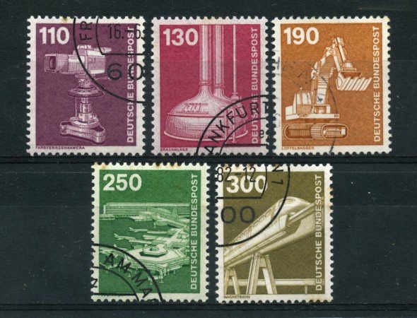 1982 - LOTTO/19009U - GERMANIA - INDUSTRIA E TECNICA 5v. - USATI