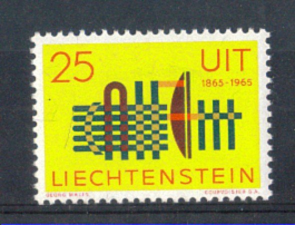 1965 - LOTTO/LIE404N - LIECHTENSTEIN - 25r. U.I.T  NUOVO